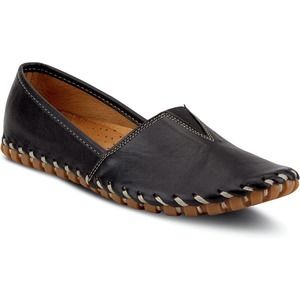 Spring Step Kathaleta Slip-On Leather Shoes in Black